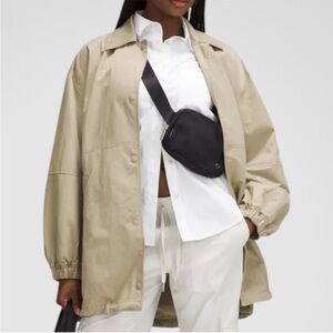 NWT Lululemon Coaches Jacket Oversized XL Tan Retail $228.00